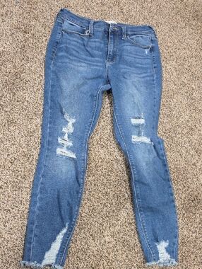 Mudd Blue Distressed Skinny Jeans